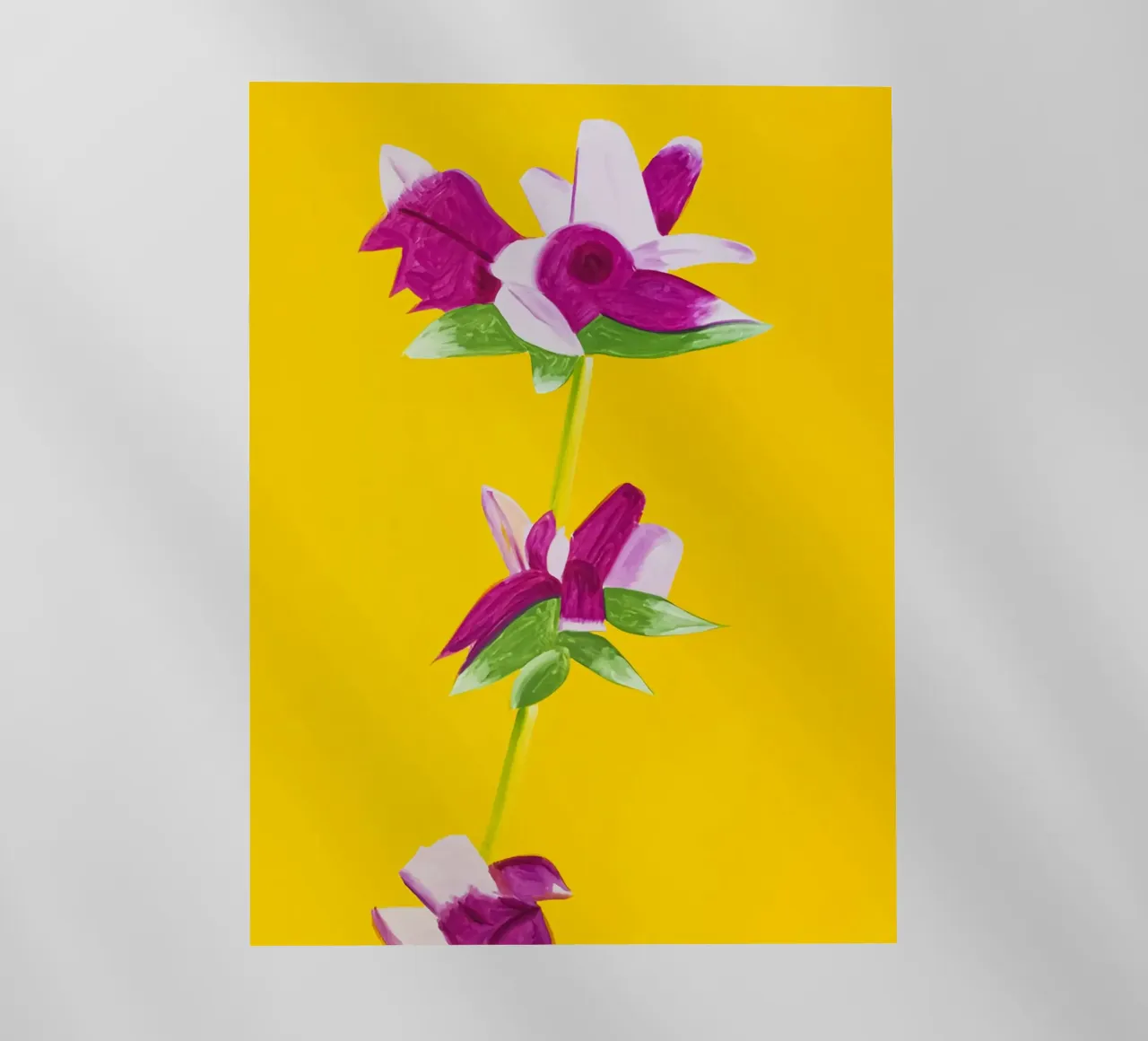 Alex Katz Azalee su giallo pellicola backlit da Marcobarshop
