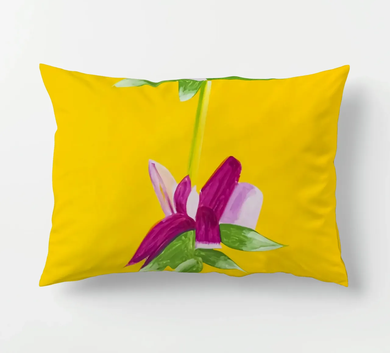 Alex Katz Azalee su giallo cuscino da Marcobarshop