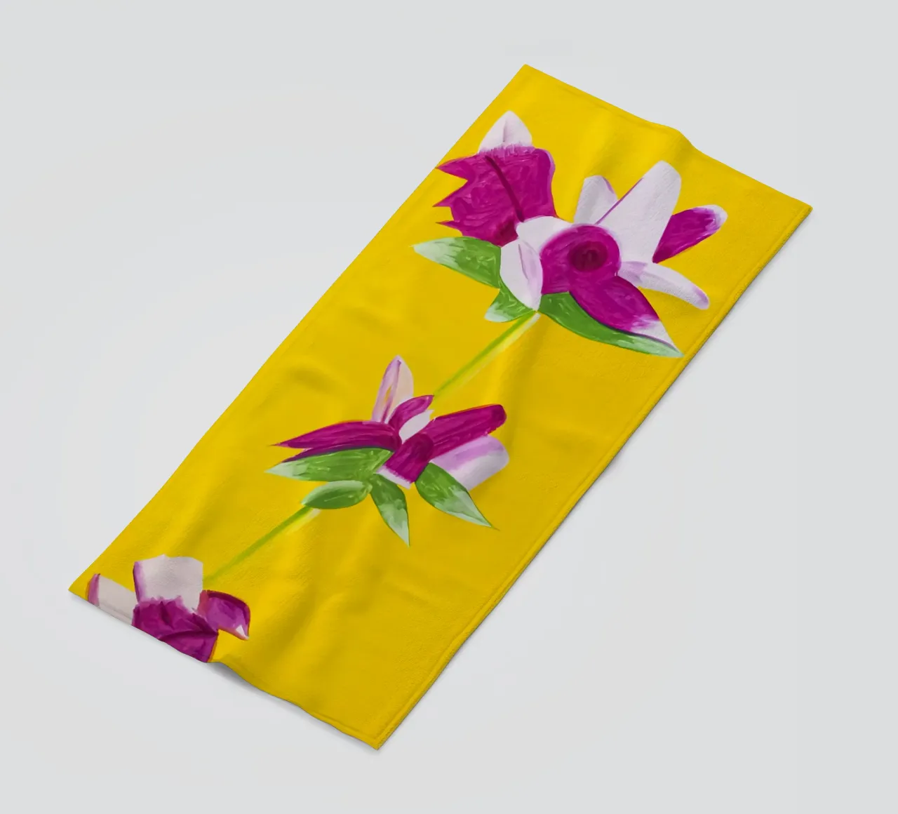Alex Katz Azalee su giallo telo mare da Marcobarshop