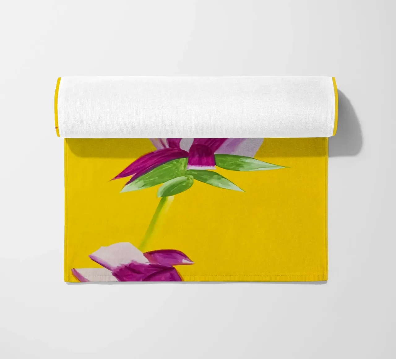 Alex Katz Azalee su giallo telo mare da Marcobarshop