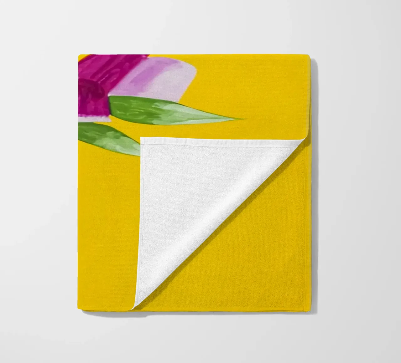 Alex Katz Azalee su giallo telo mare da Marcobarshop