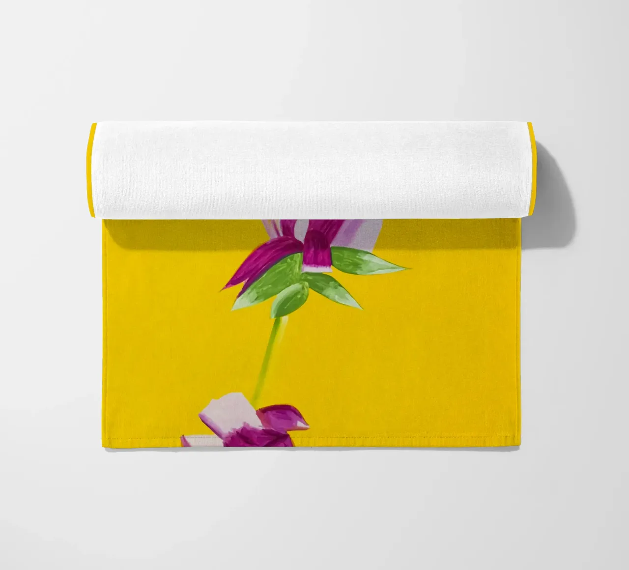 Alex Katz Azalee su giallo telo mare da Marcobarshop