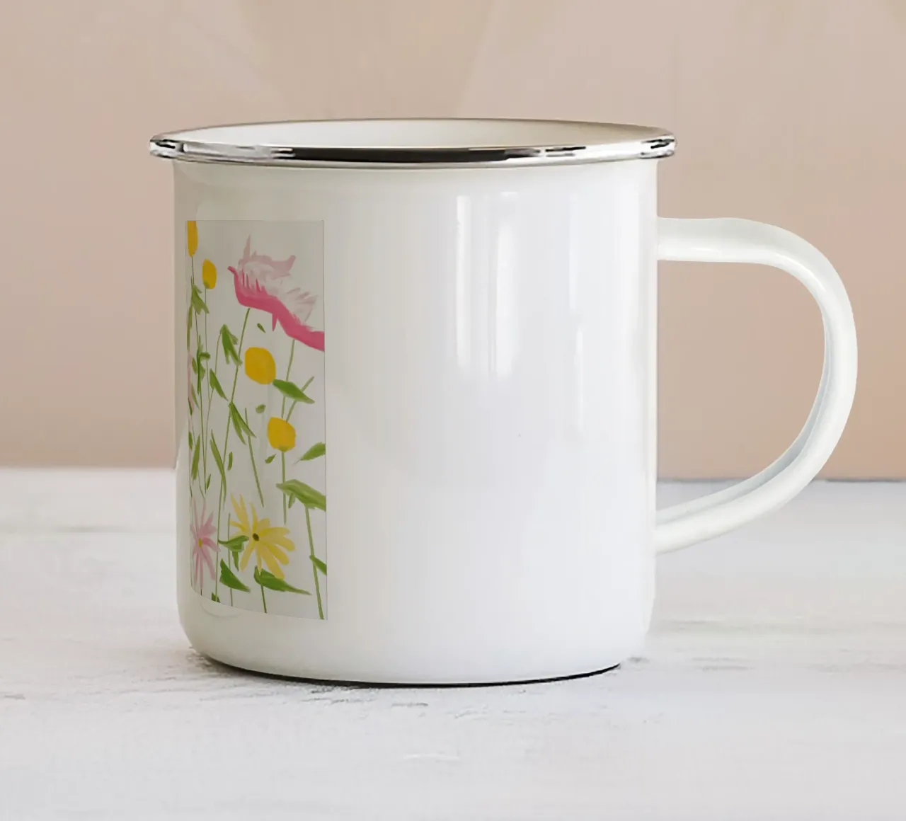 Alex Katz Fiori di primavera tazza in smalto da Marcobarshop