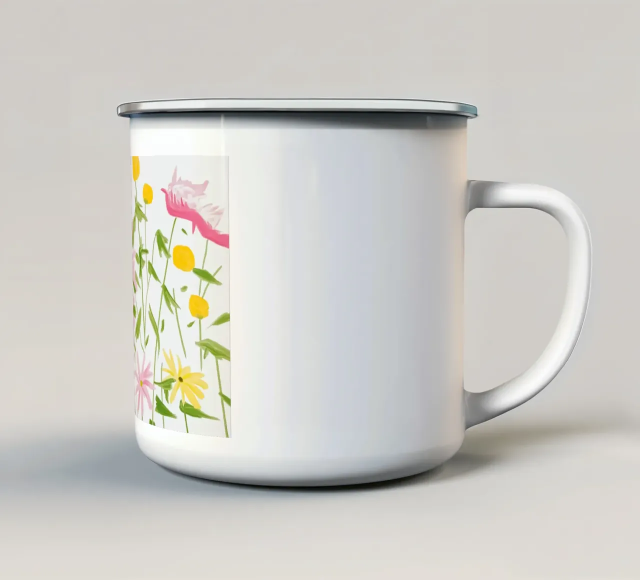 Alex Katz Fiori di primavera tazza in smalto da Marcobarshop