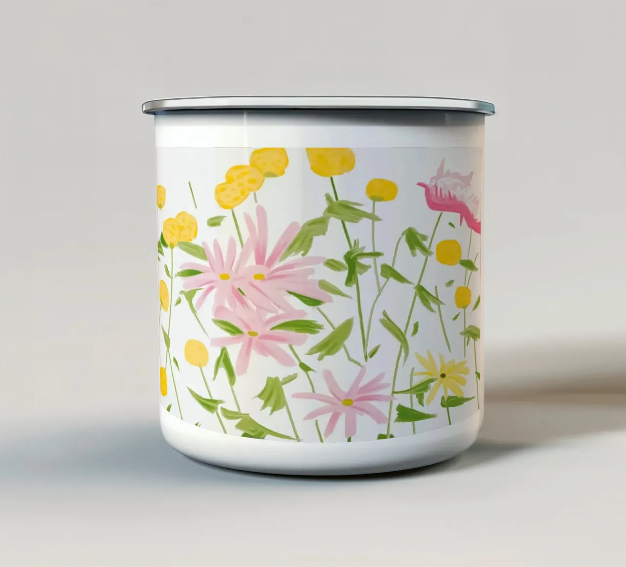 Alex Katz Fiori di primavera tazza in smalto da Marcobarshop