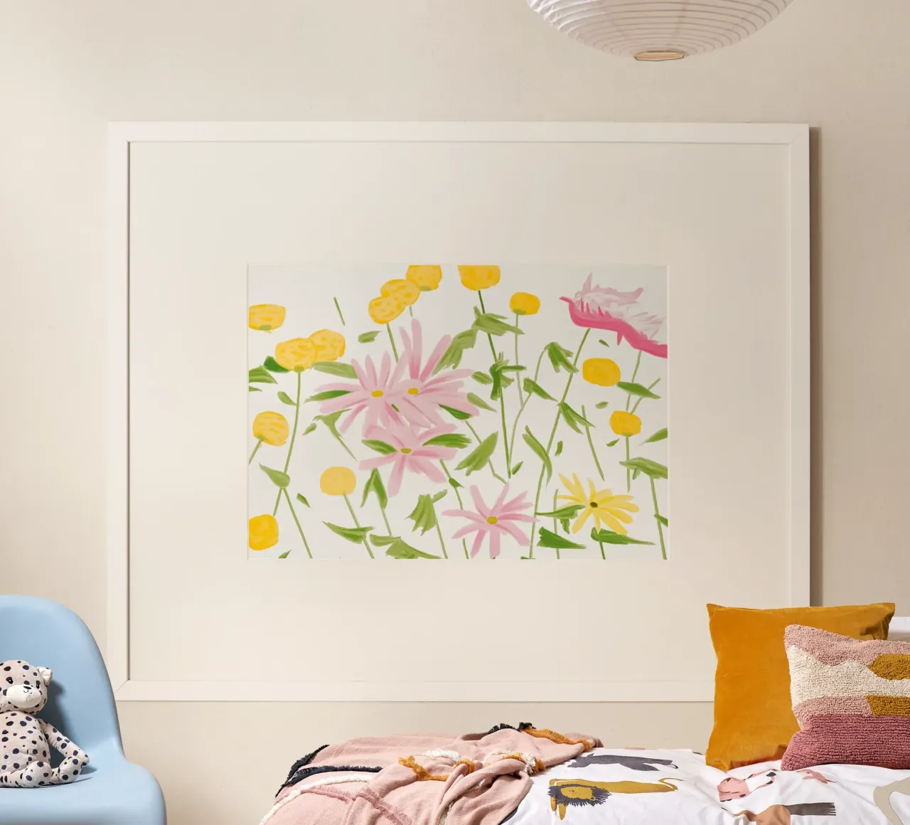 Alex Katz Fiori di primavera poster con telaio in alluminio da Marcobarshop