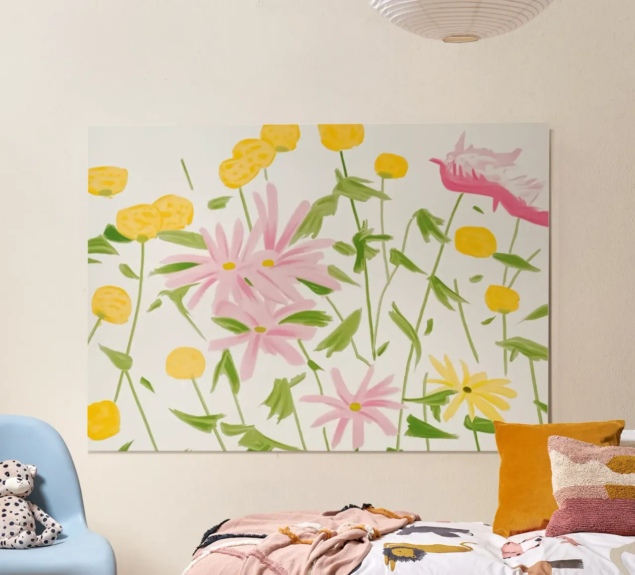 Alex Katz Fiori di primavera poster con telaio in alluminio da Marcobarshop