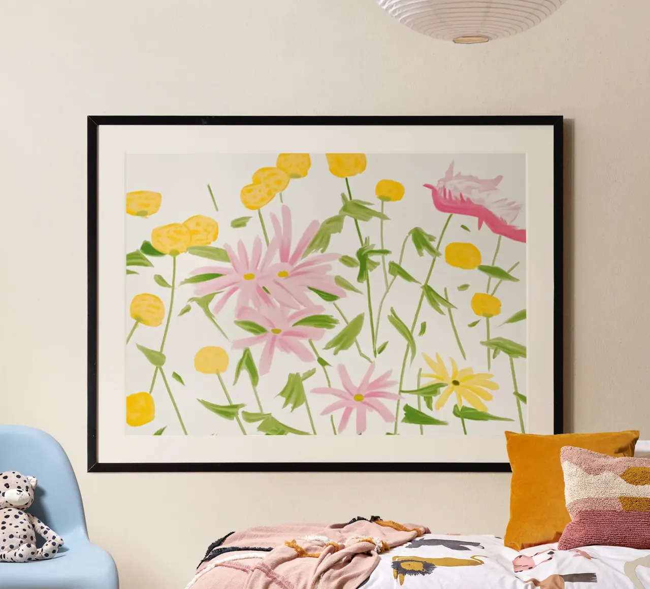 Alex Katz Fiori di primavera poster con telaio in alluminio da Marcobarshop