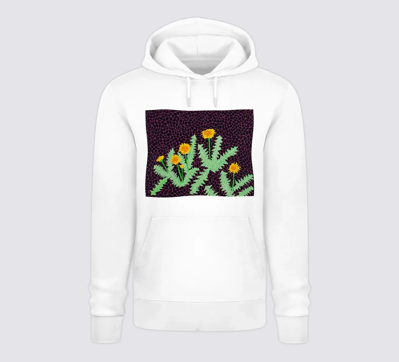 Alex Katz Dandelions felpa con cappuccio da Marcobarshop