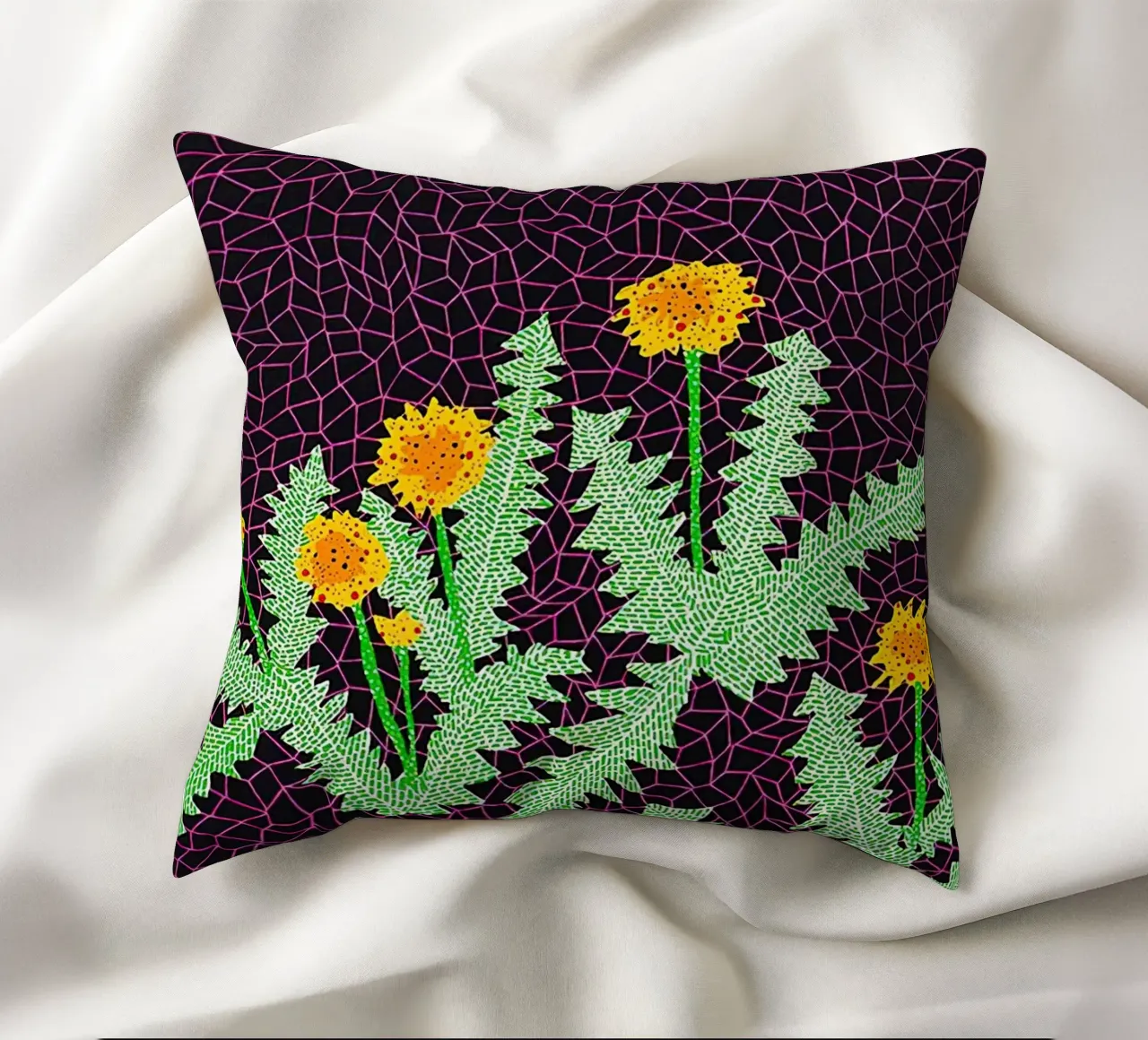 Alex Katz Dandelions cuscino da Marcobarshop