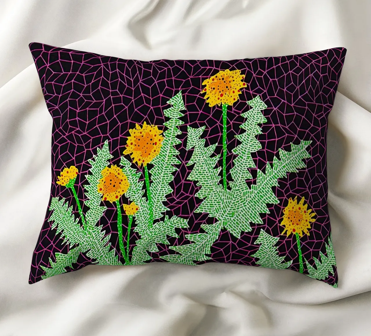 Alex Katz Dandelions cuscino da Marcobarshop