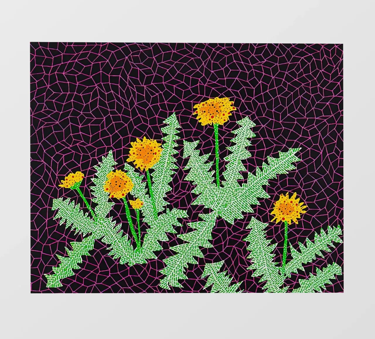 Alex Katz Dandelions pellicola backlit da Marcobarshop