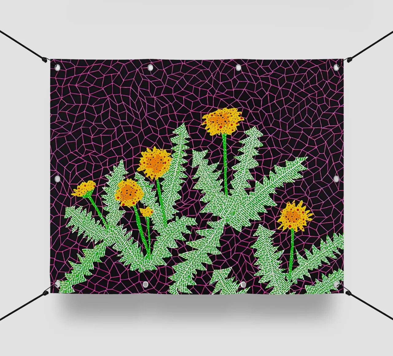 Alex Katz Dandelions telo in pvc da Marcobarshop