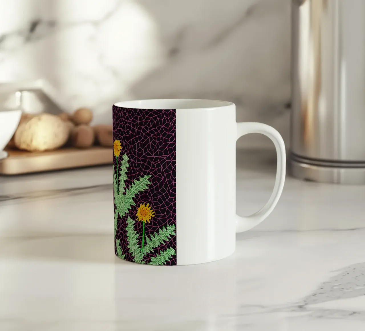 Alex Katz Dandelions tazza in ceramica da Marcobarshop