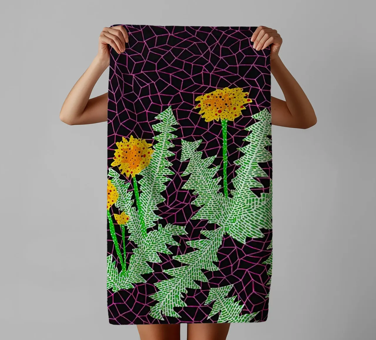 Alex Katz Dandelions asciugamano da bagno da Marcobarshop