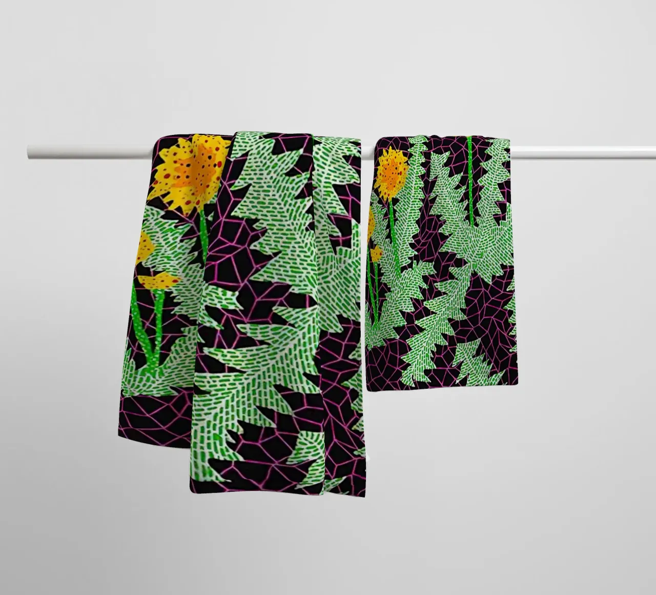 Alex Katz Dandelions asciugamano da bagno da Marcobarshop