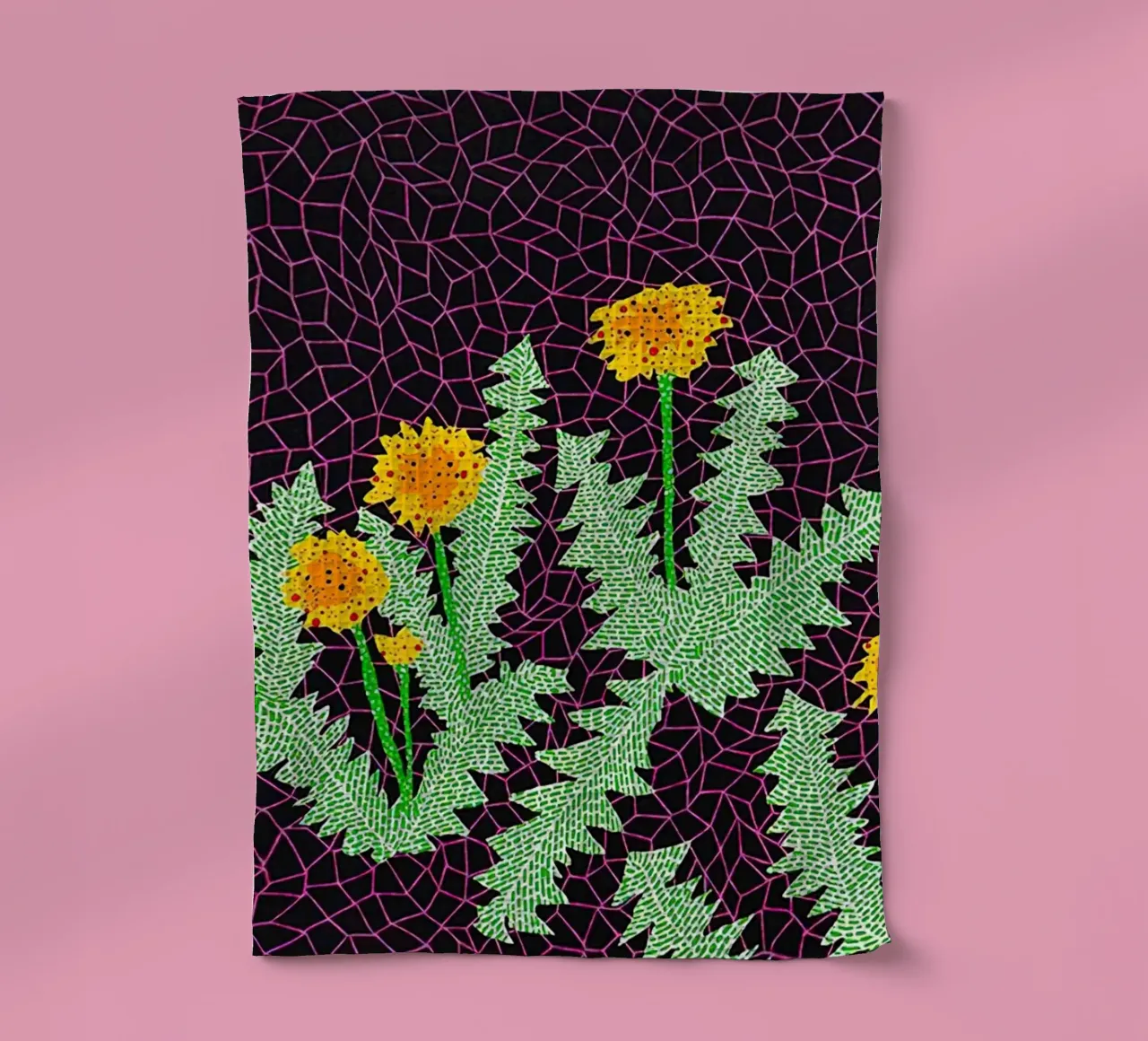 Alex Katz Dandelions canovaccio da cucina da Marcobarshop