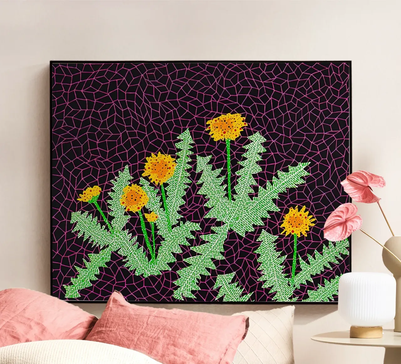 Alex Katz Dandelions plexiglass da Marcobarshop