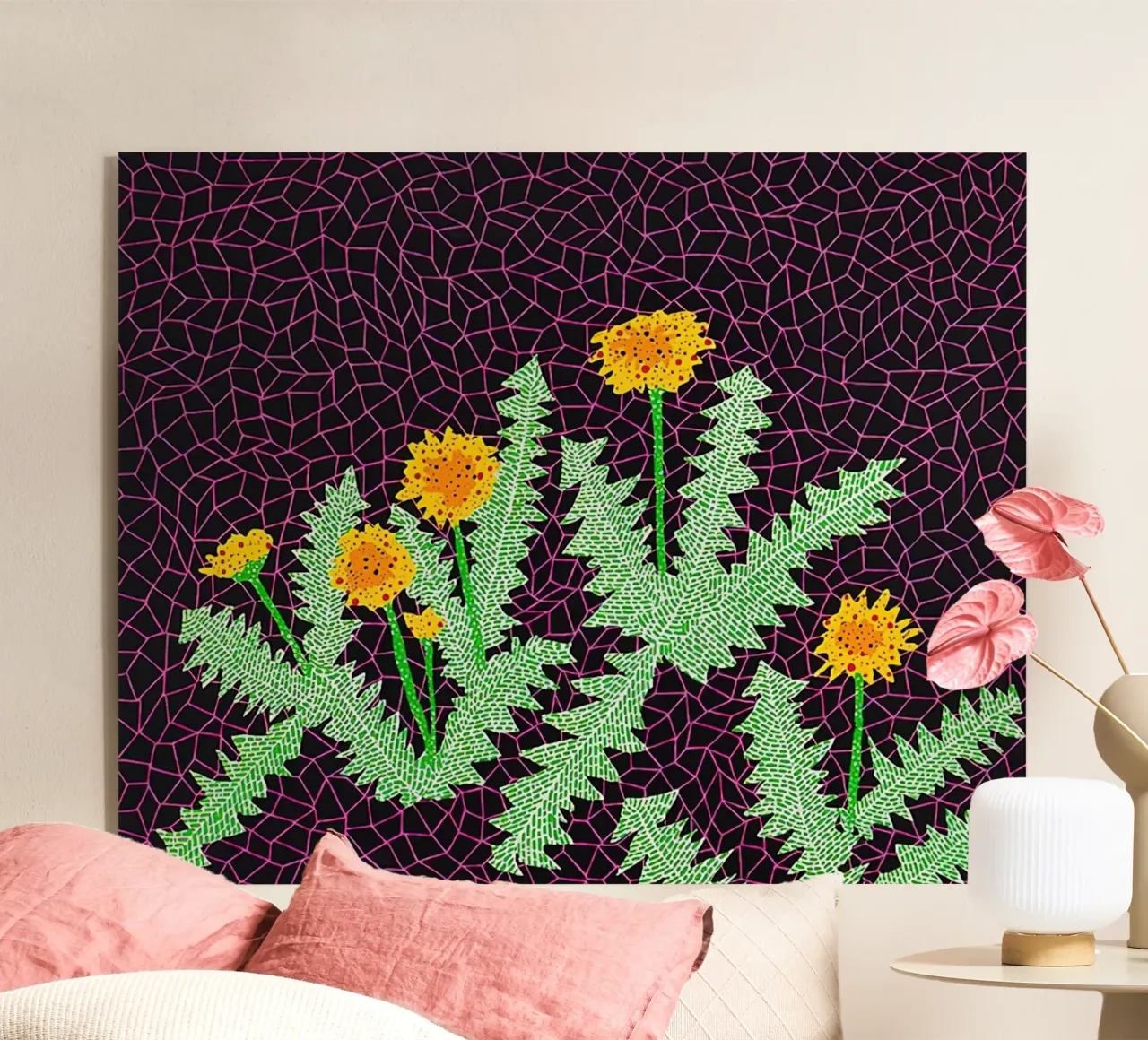 Alex Katz Dandelions plexiglass da Marcobarshop