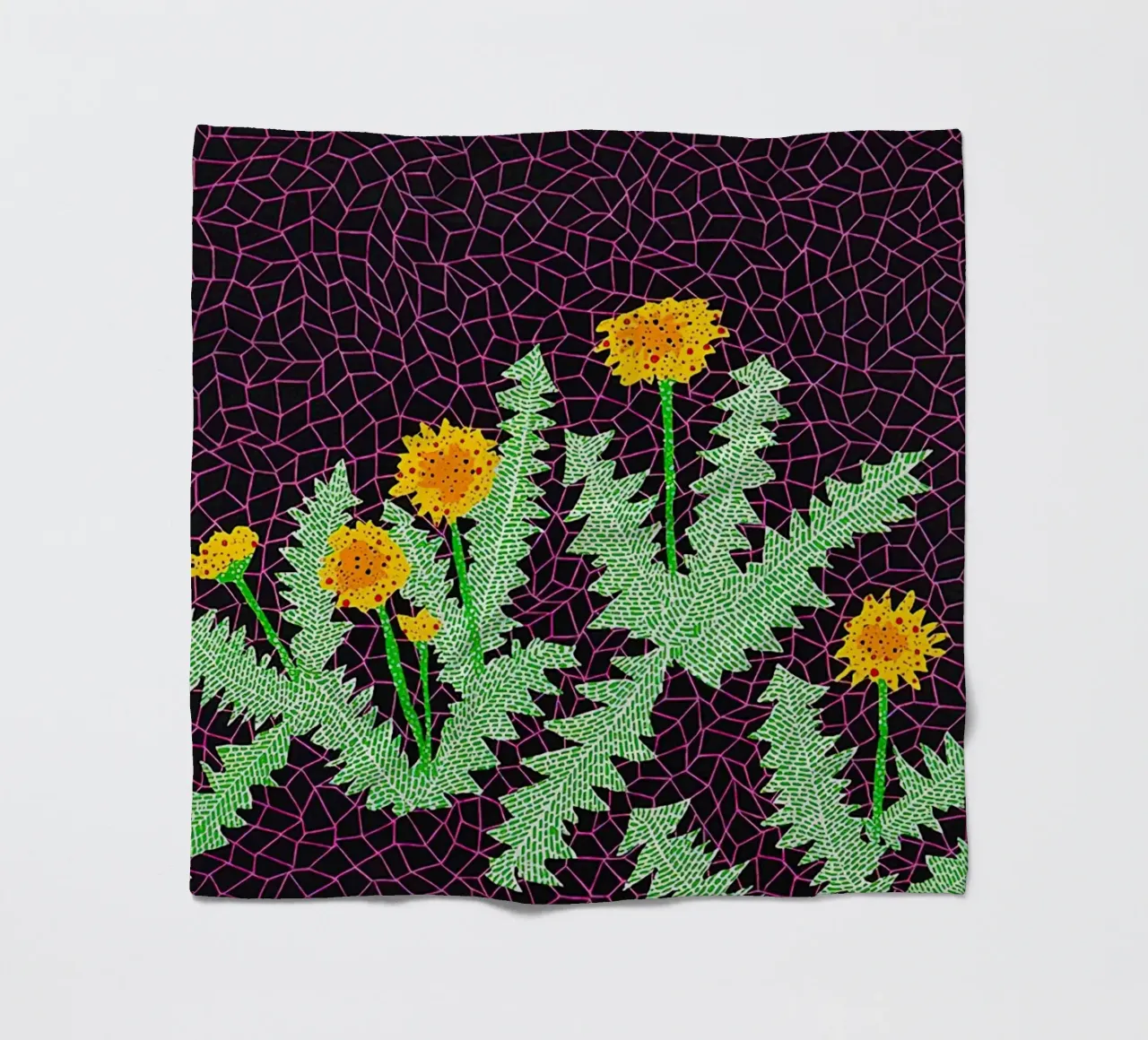 Alex Katz Dandelions coperta in pile da Marcobarshop