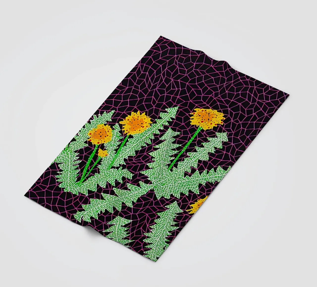 Alex Katz Dandelions coperta in pile da Marcobarshop