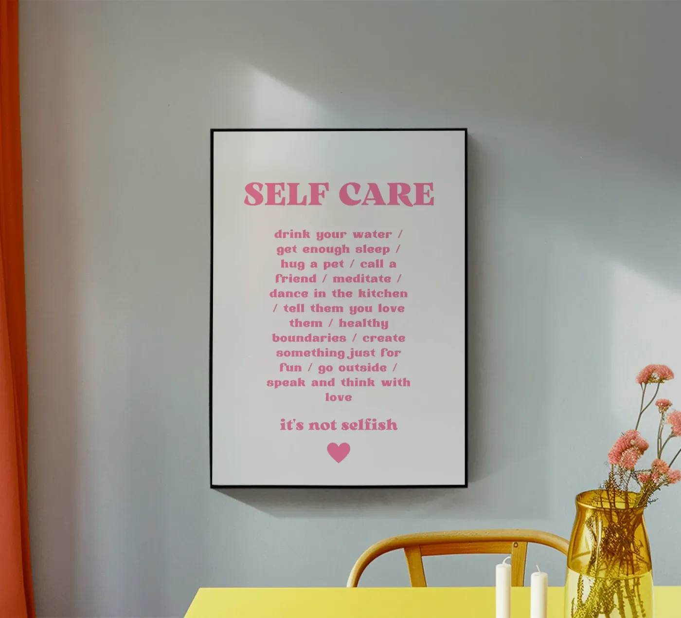 Cura di sé plexiglass da Athene Fritsch