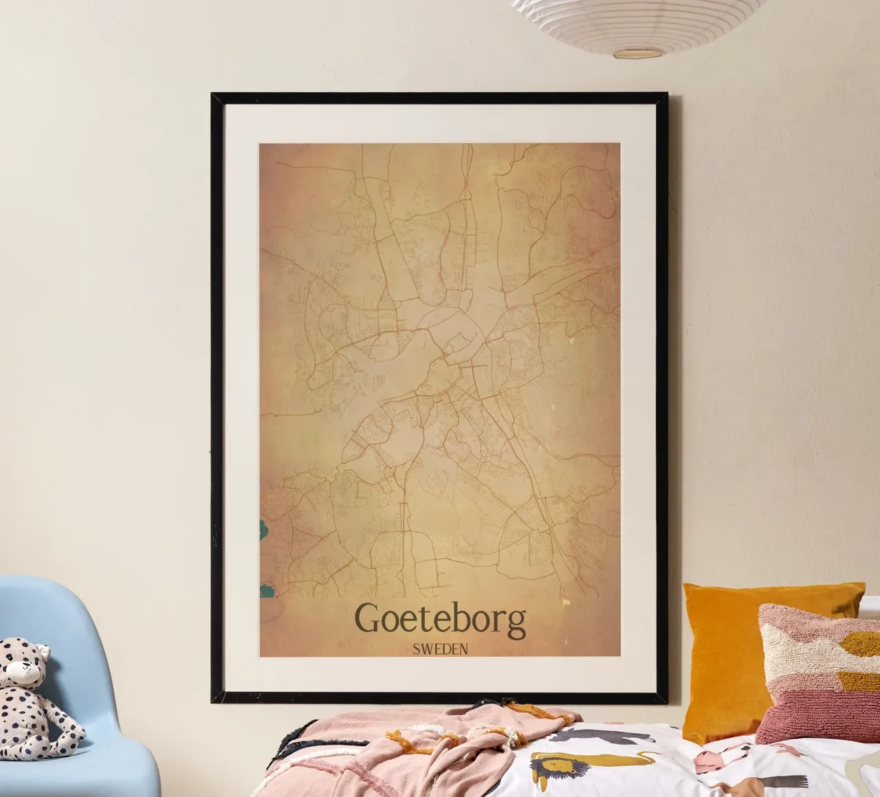 Goeteborg SWEDEN poster con telaio in alluminio da WorldPrint