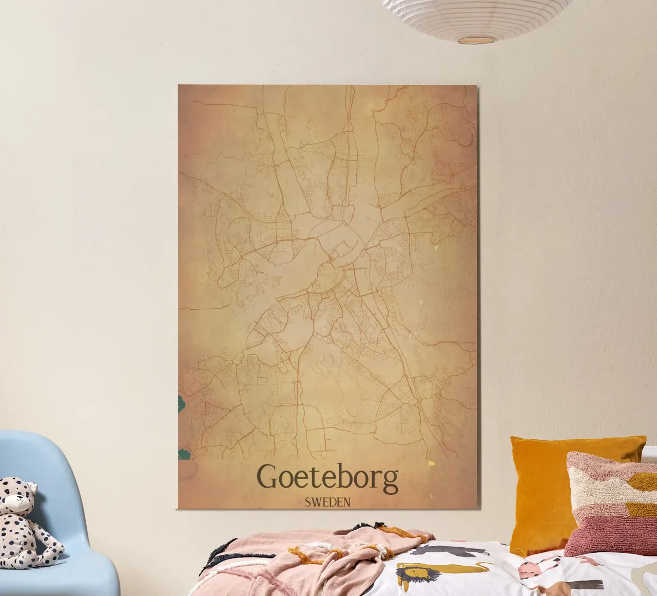 Goeteborg SWEDEN poster con telaio in alluminio da WorldPrint