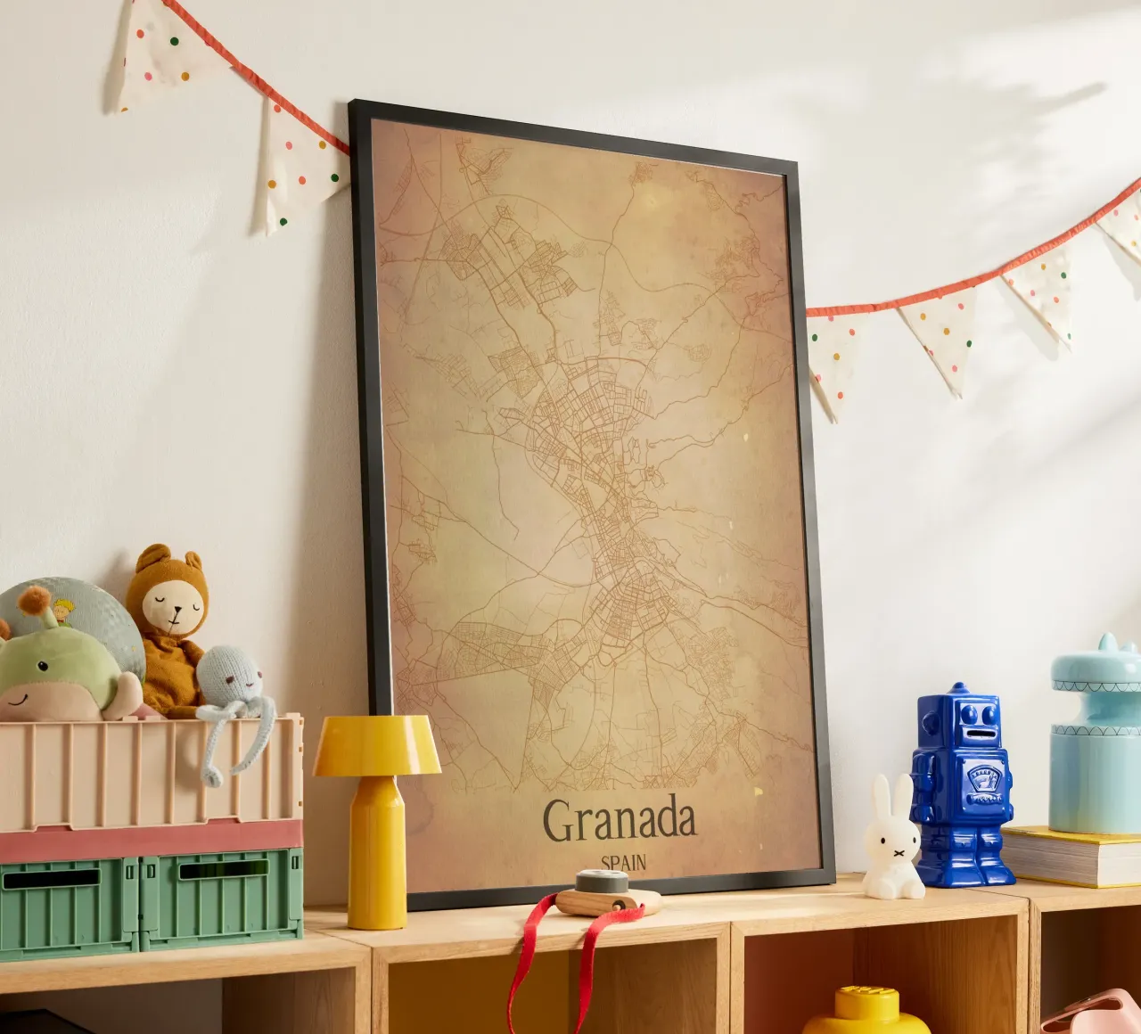 Granada SPAIN poster con telaio in plastica da WorldPrint