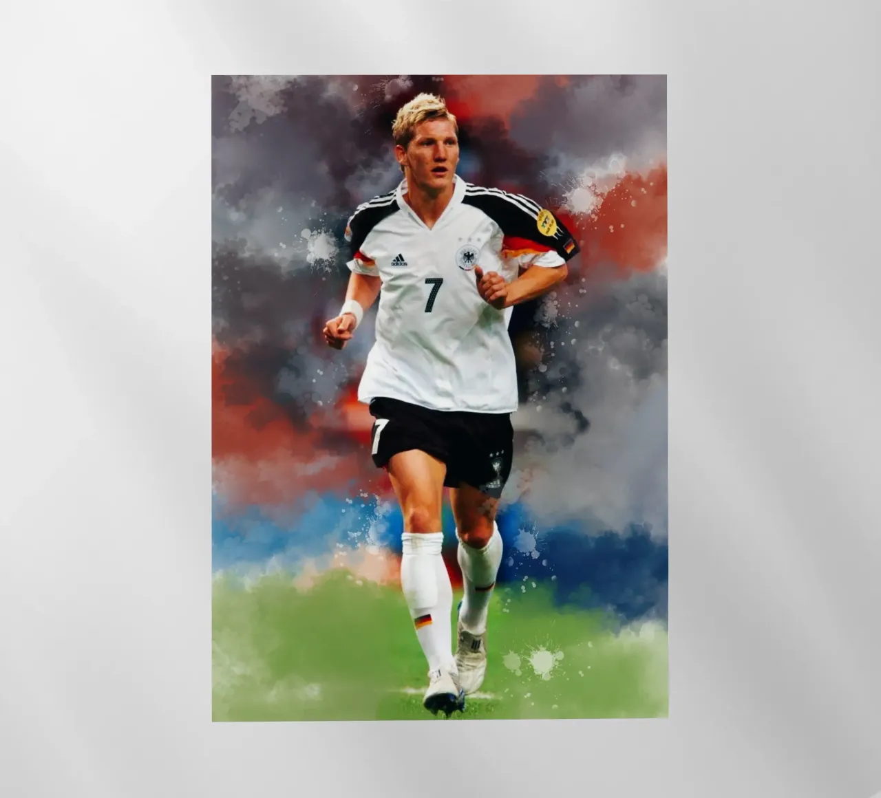 Bastian Schweinsteiger in prima serata pellicola backlit da Lembayung art