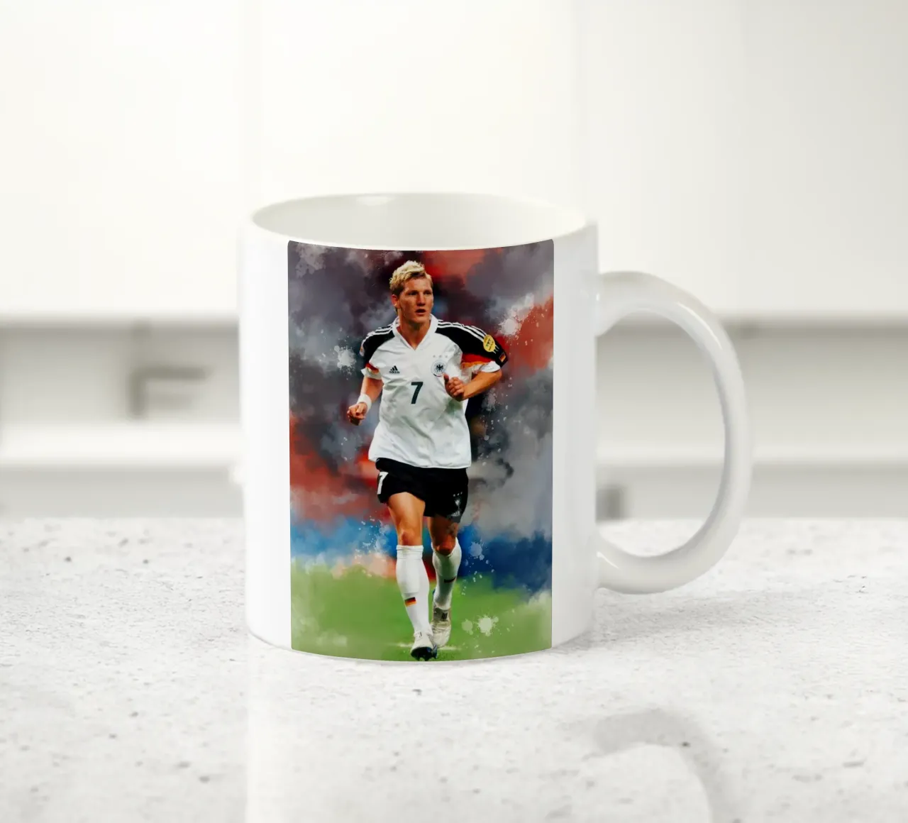 Bastian Schweinsteiger in prima serata tazza in ceramica da Lembayung art