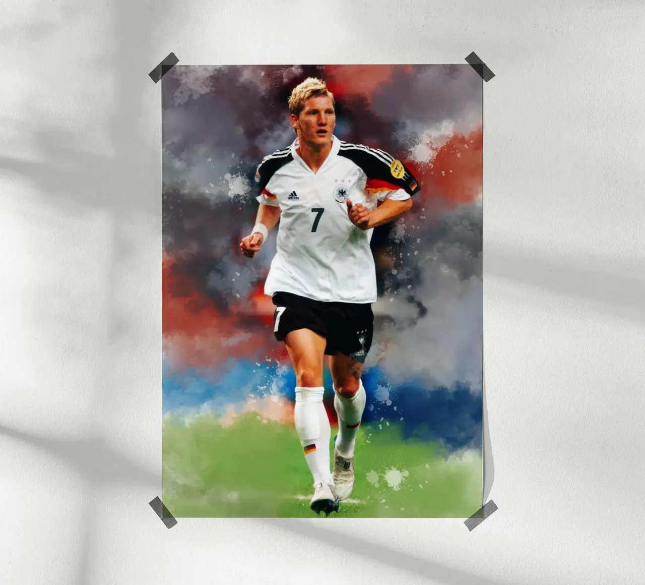 Bastian Schweinsteiger prime time Poster von Lembayung art