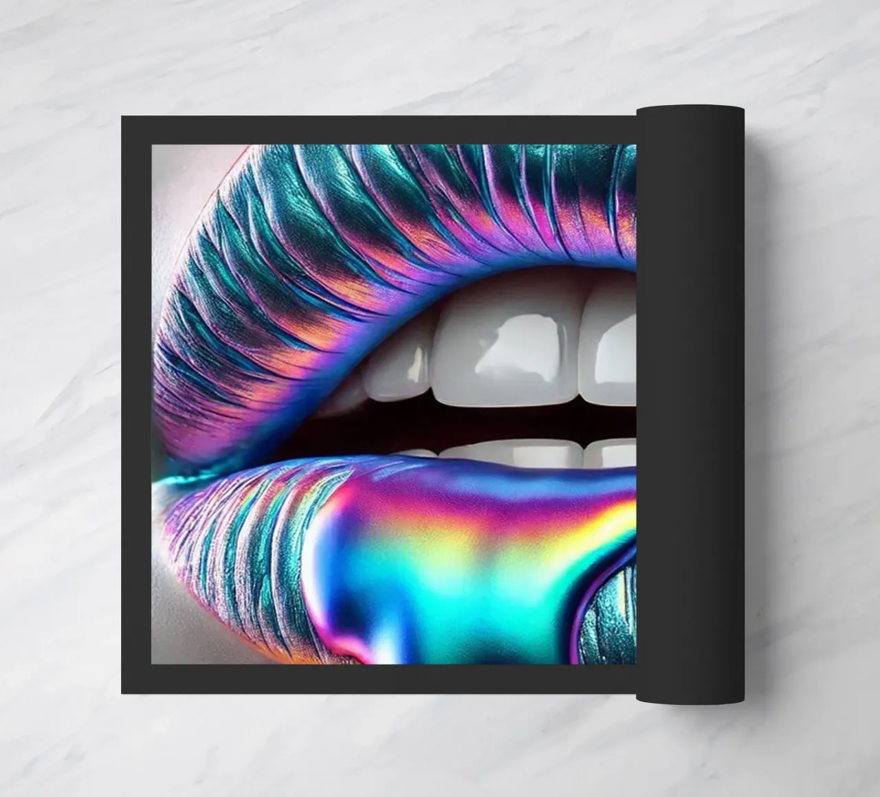 Labios de plata n.º 1 felpudo de BenCoStyle