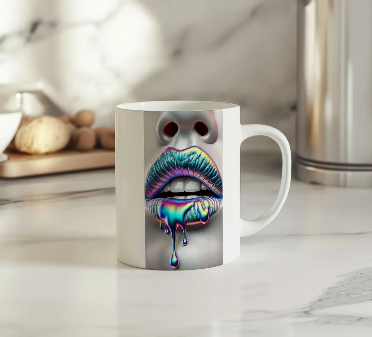Labbra d'argento n. 1 tazza in ceramica da BenCoStyle