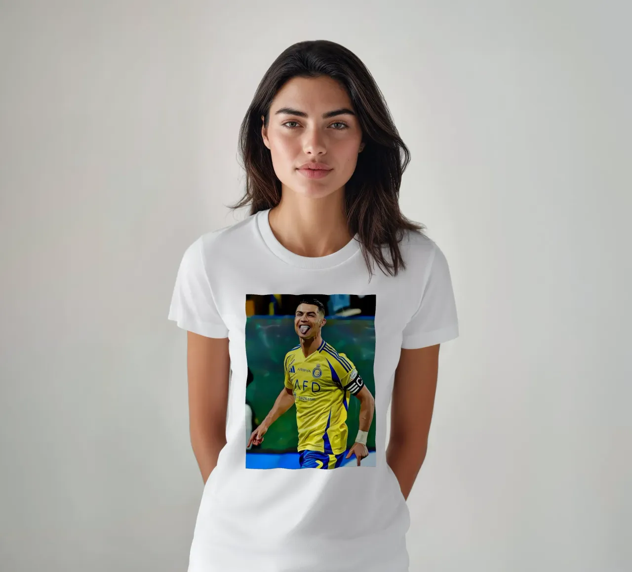 Digital Illustration of a Football Player in Yellow t-shirt da ArdanART