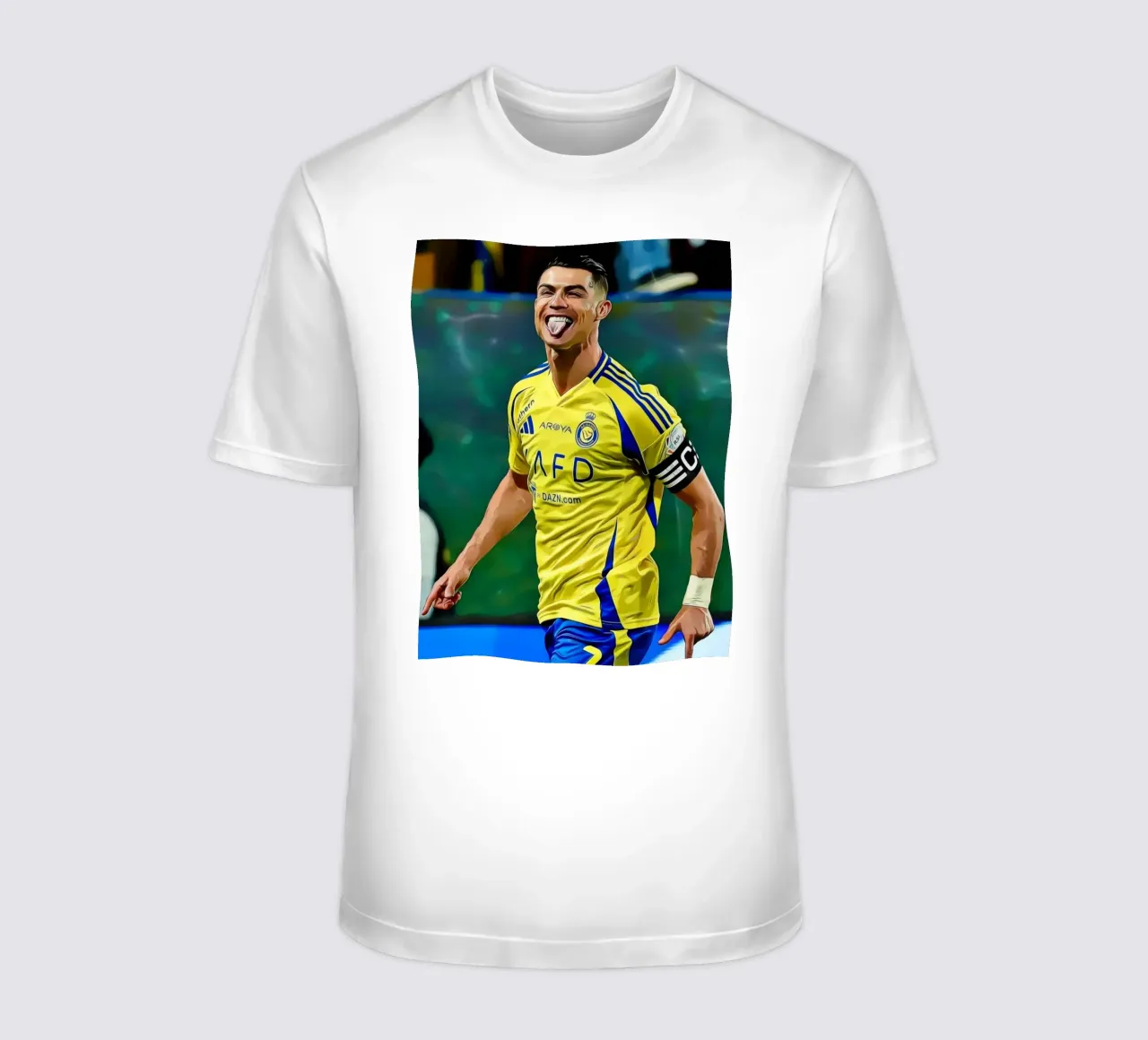 Digital Illustration of a Football Player in Yellow t-shirt da ArdanART