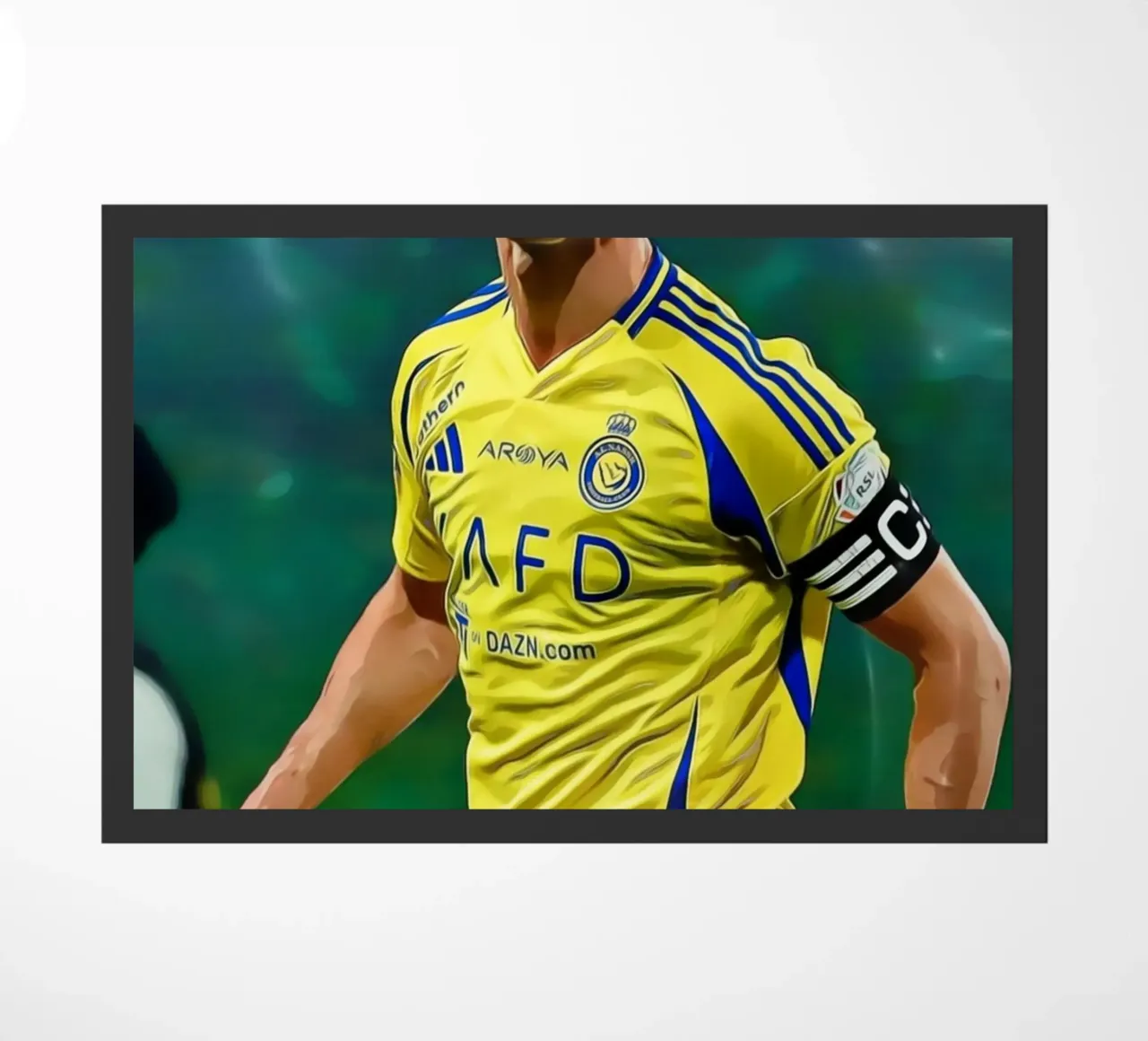 Digital Illustration of a Football Player in Yellow zerbino da ArdanART