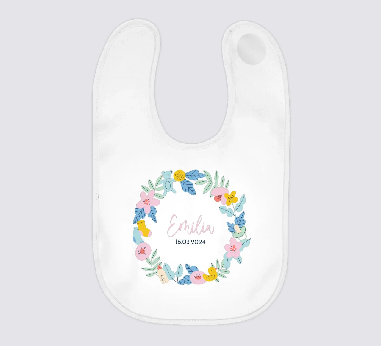 Regalo personalizado para bebé babero de JillGori