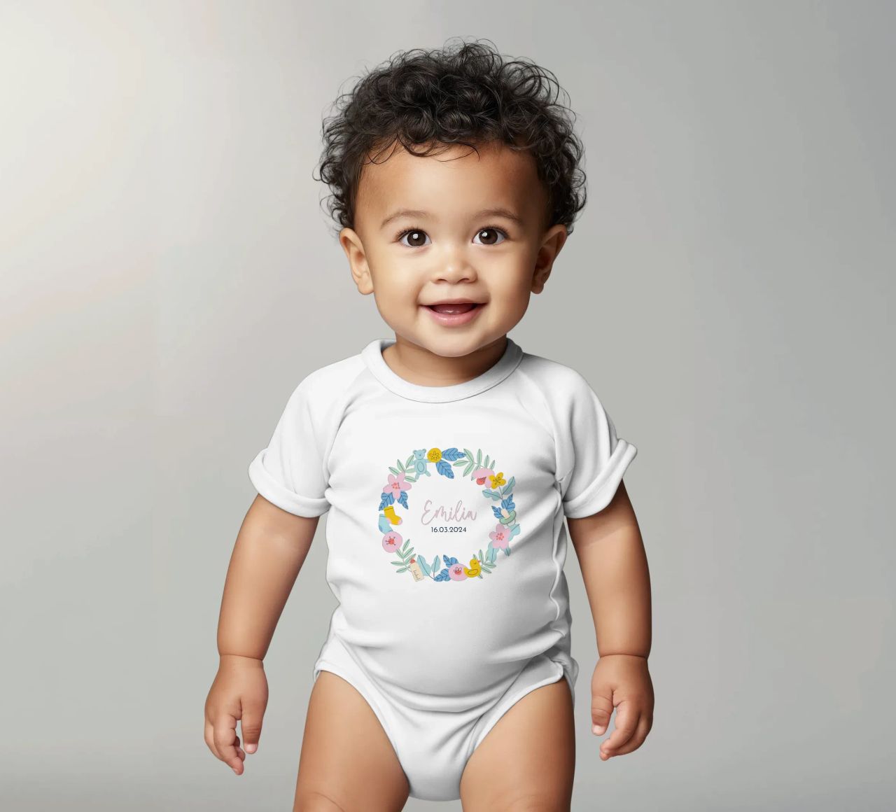 Cadeau personnalisé pour bébé body bébé de JillGori