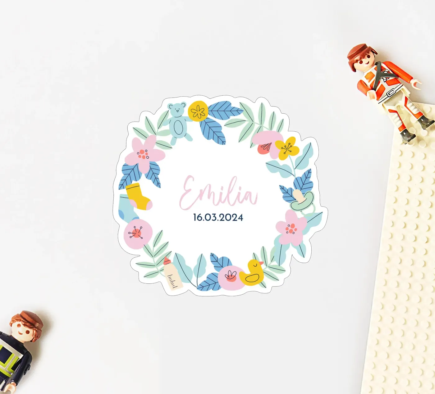 Regalo personalizzato per bambini adesivo da JillGori