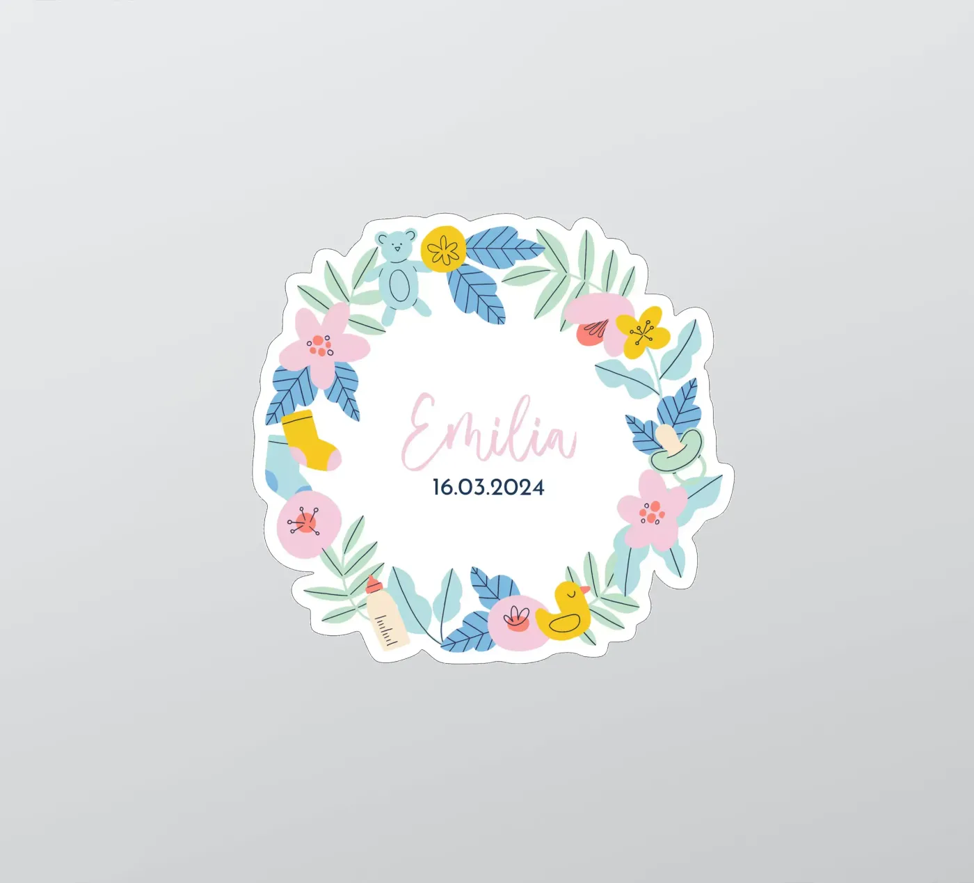 Regalo personalizzato per bambini adesivo da JillGori