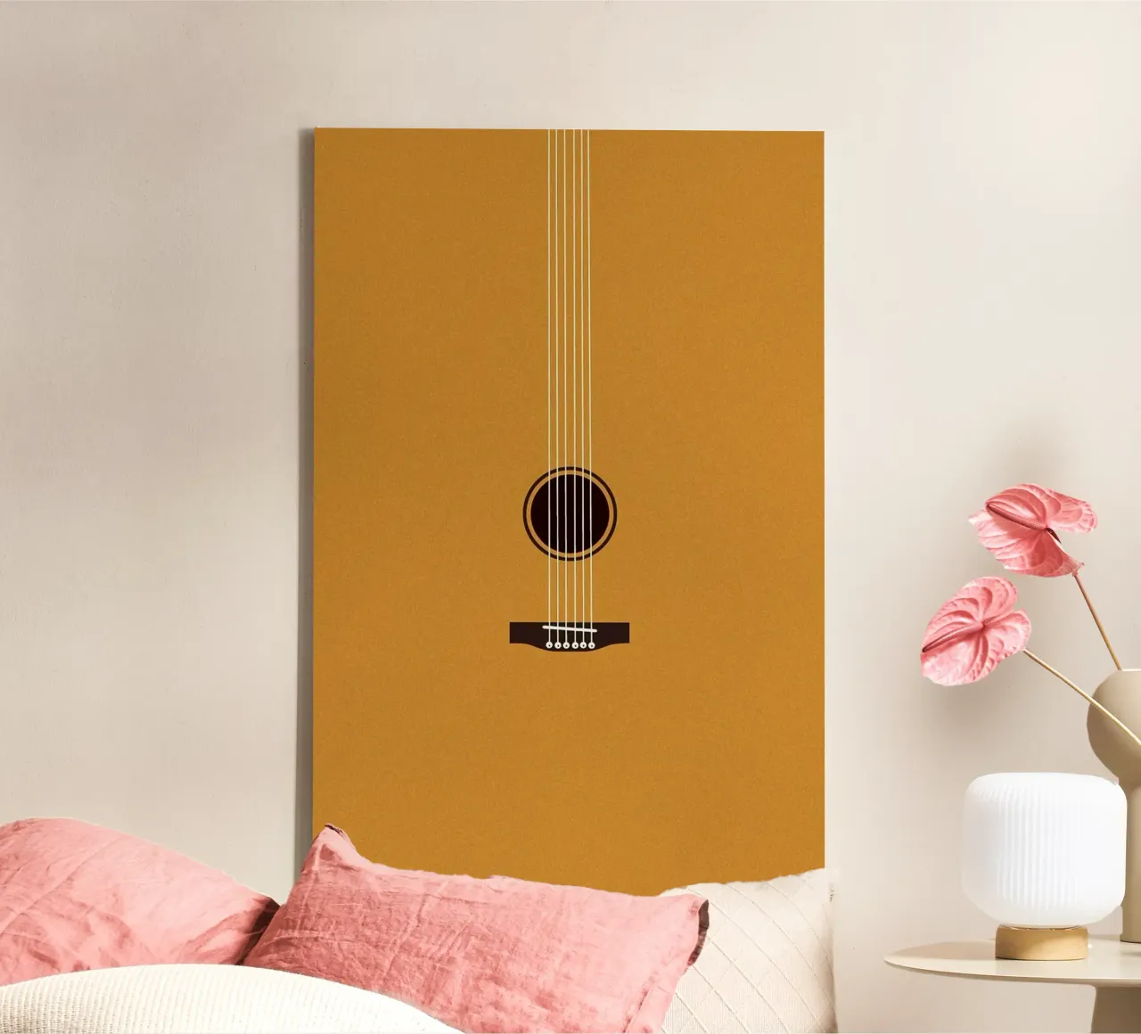 guitar minimal canvas met Baklijst van ramian