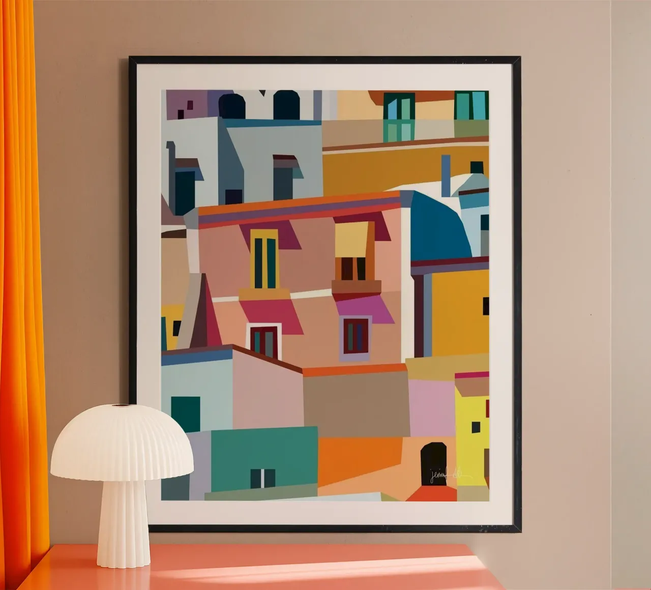 colorful house poster da ramian