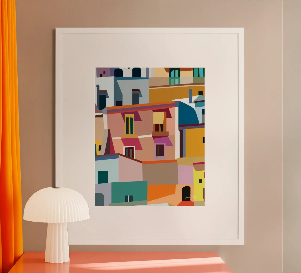 colorful house poster da ramian