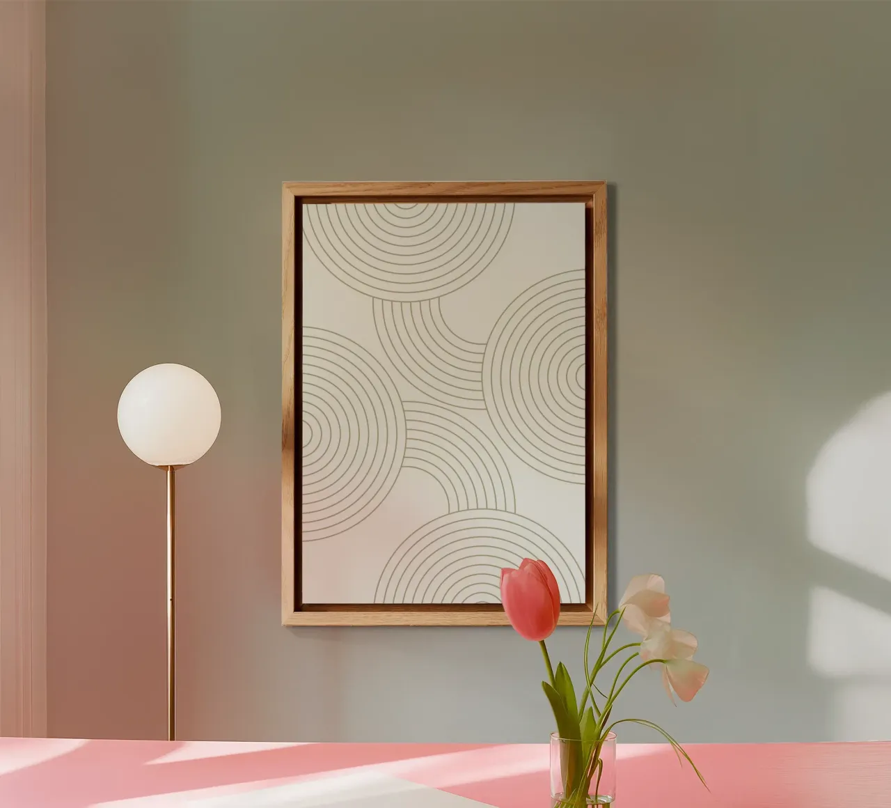 Geometric Abstract alluminio dibond da PinkCandyWalls