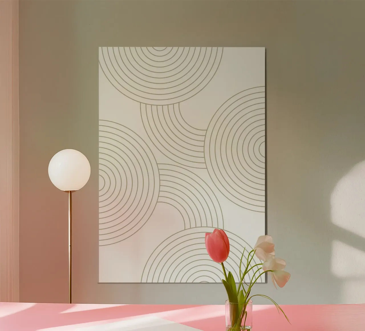 Geometric Abstract poster con marco de aluminio de PinkCandyWalls