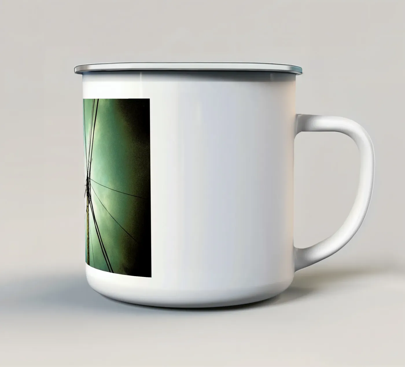 Tangle enamel mug by BLAEK Design Studio