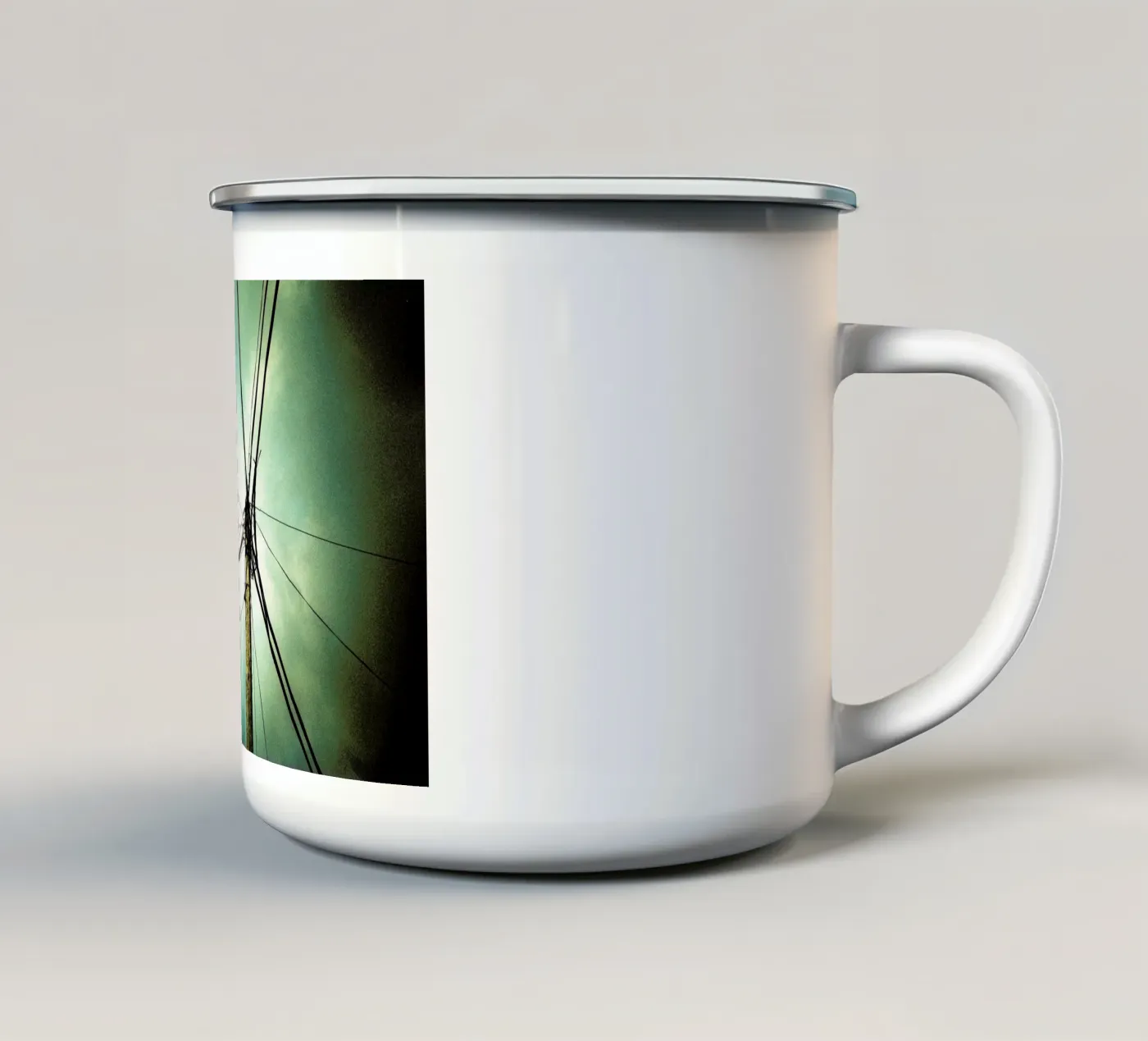 Tangle enamel mug by BLAEK Design Studio