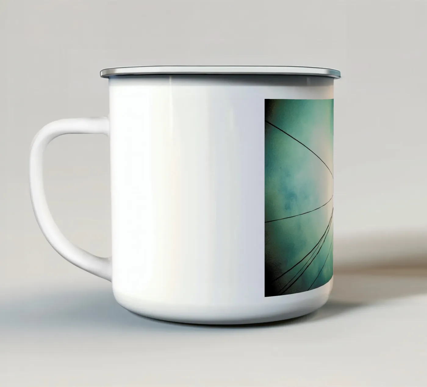 Tangle enamel mug by BLAEK Design Studio