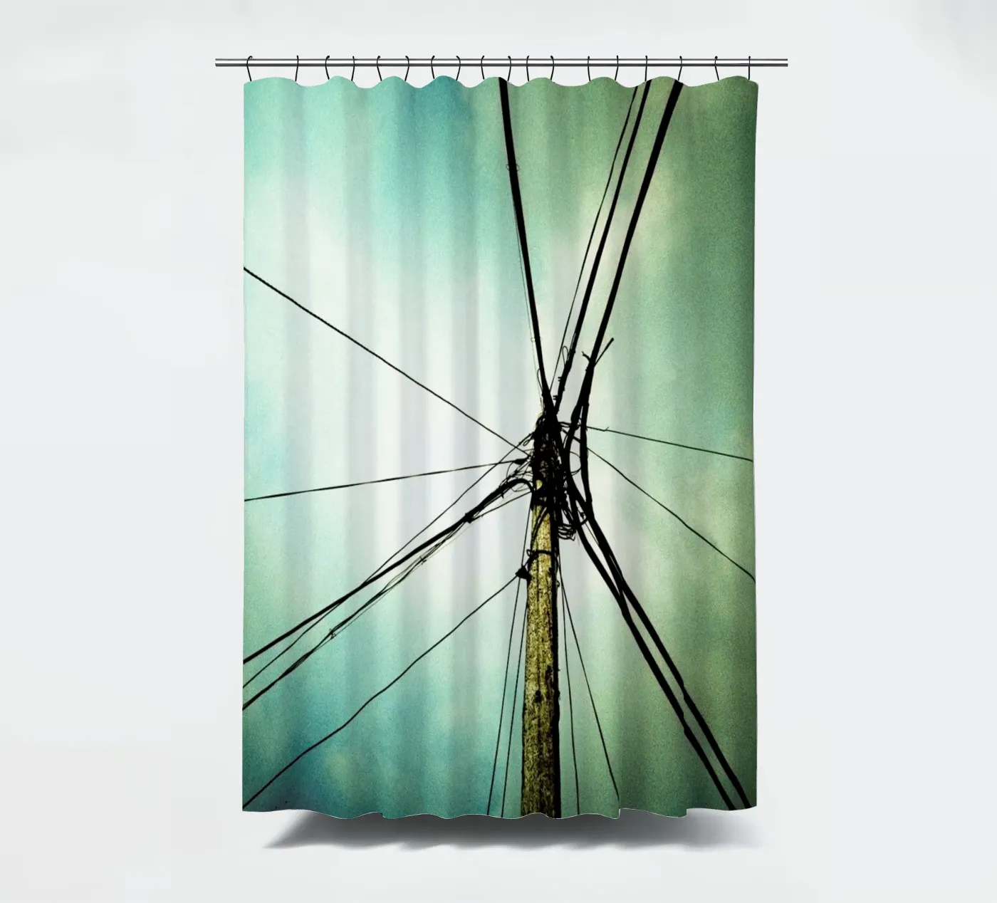 Tangle shower curtain by BLAEK Design Studio